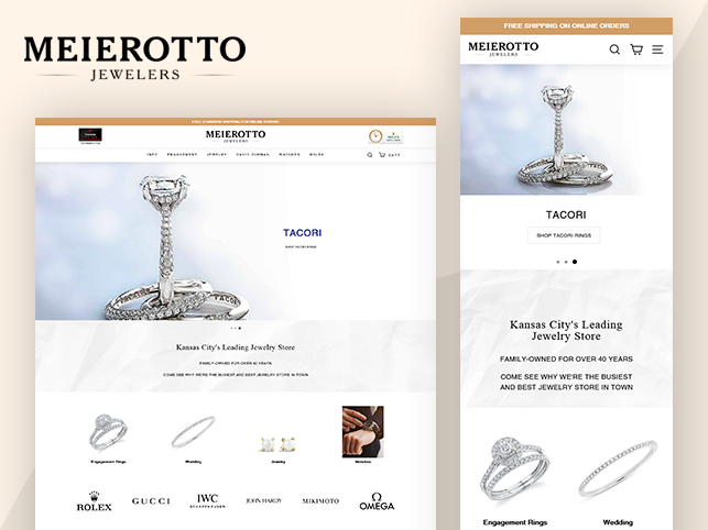 shopify website development portfolio - Women’s Jewelry Website